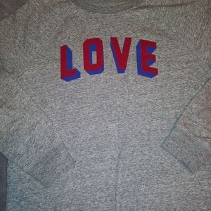 Grey 'Love' Sweater